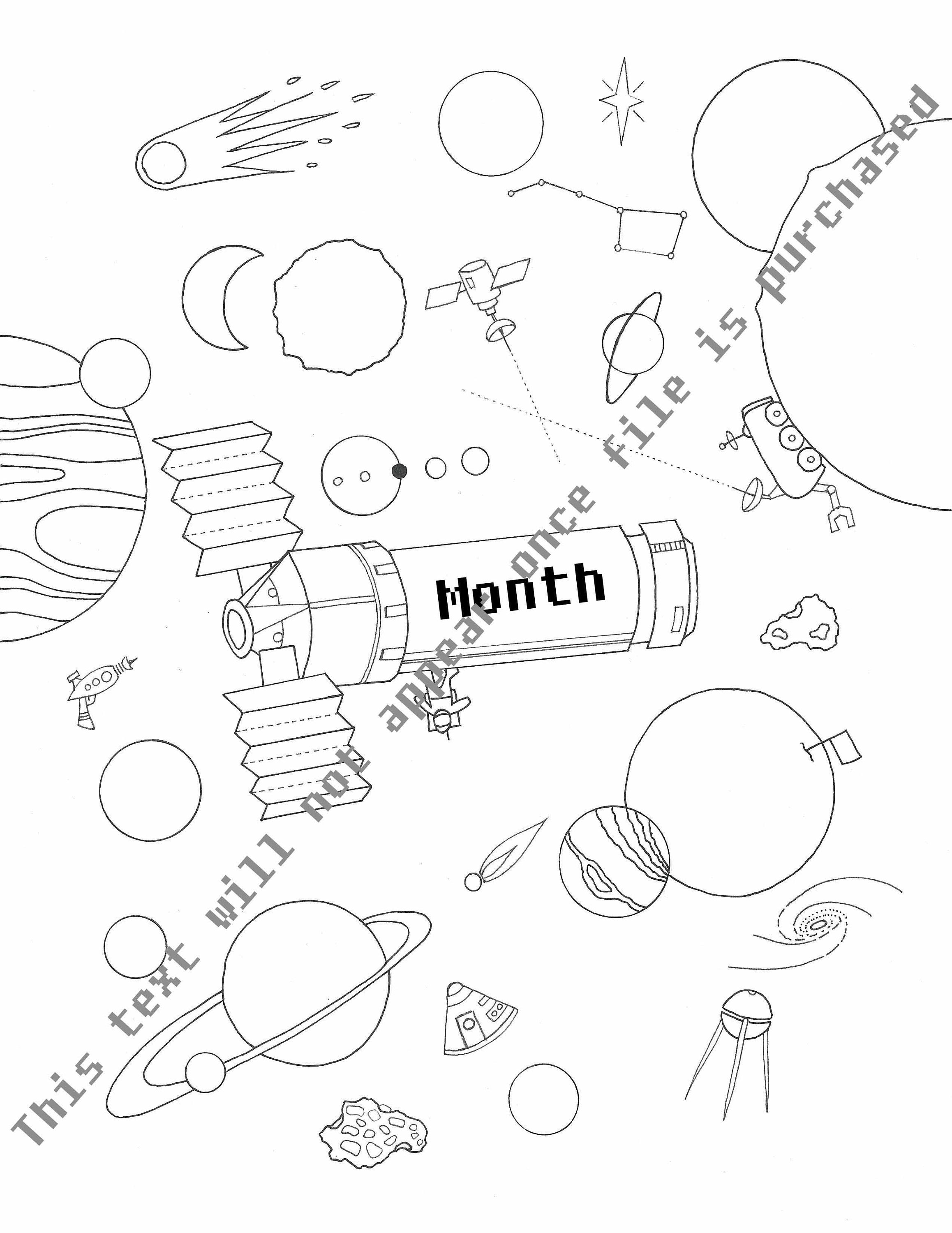 Space Themed Habit Tracker/ Motivator for Your Bullet Journal - Etsy