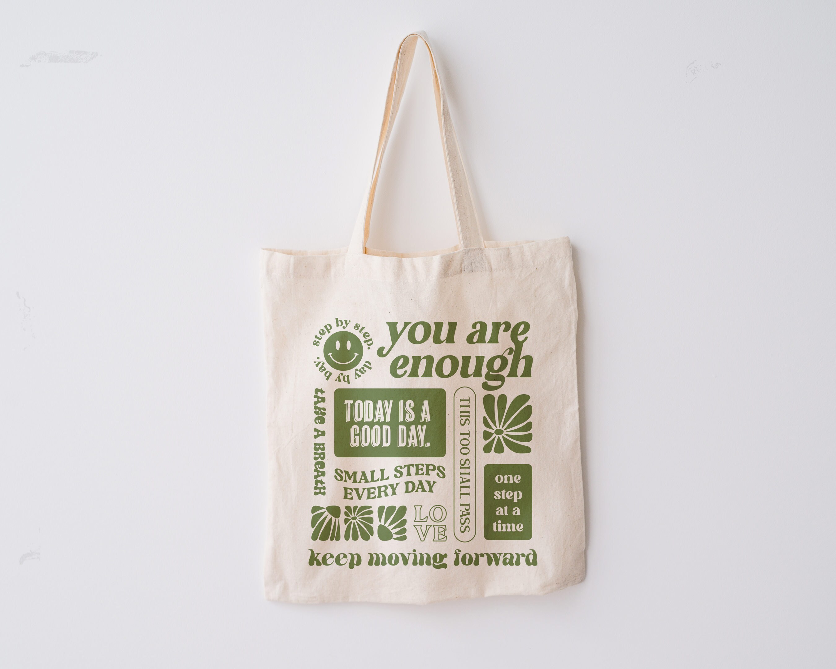 Positive Quotes Tote Bag Aesthetic Tote Bag Trendy - Etsy