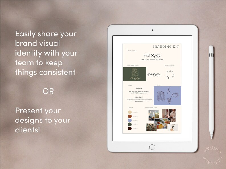 Easy Brand Kit Template | Brand Board Template | Premade Branding Kit 2 ...