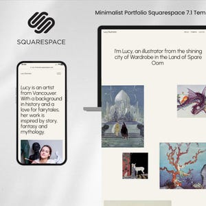 Squarespace Template, Squarespace 7.1 Template, Squarespace Website Template, Portfolio Website, Minimal Website