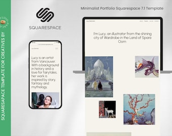 Squarespace Template, Squarespace 7.1 Template, Squarespace Website Template, Portfolio Website, Minimal Website
