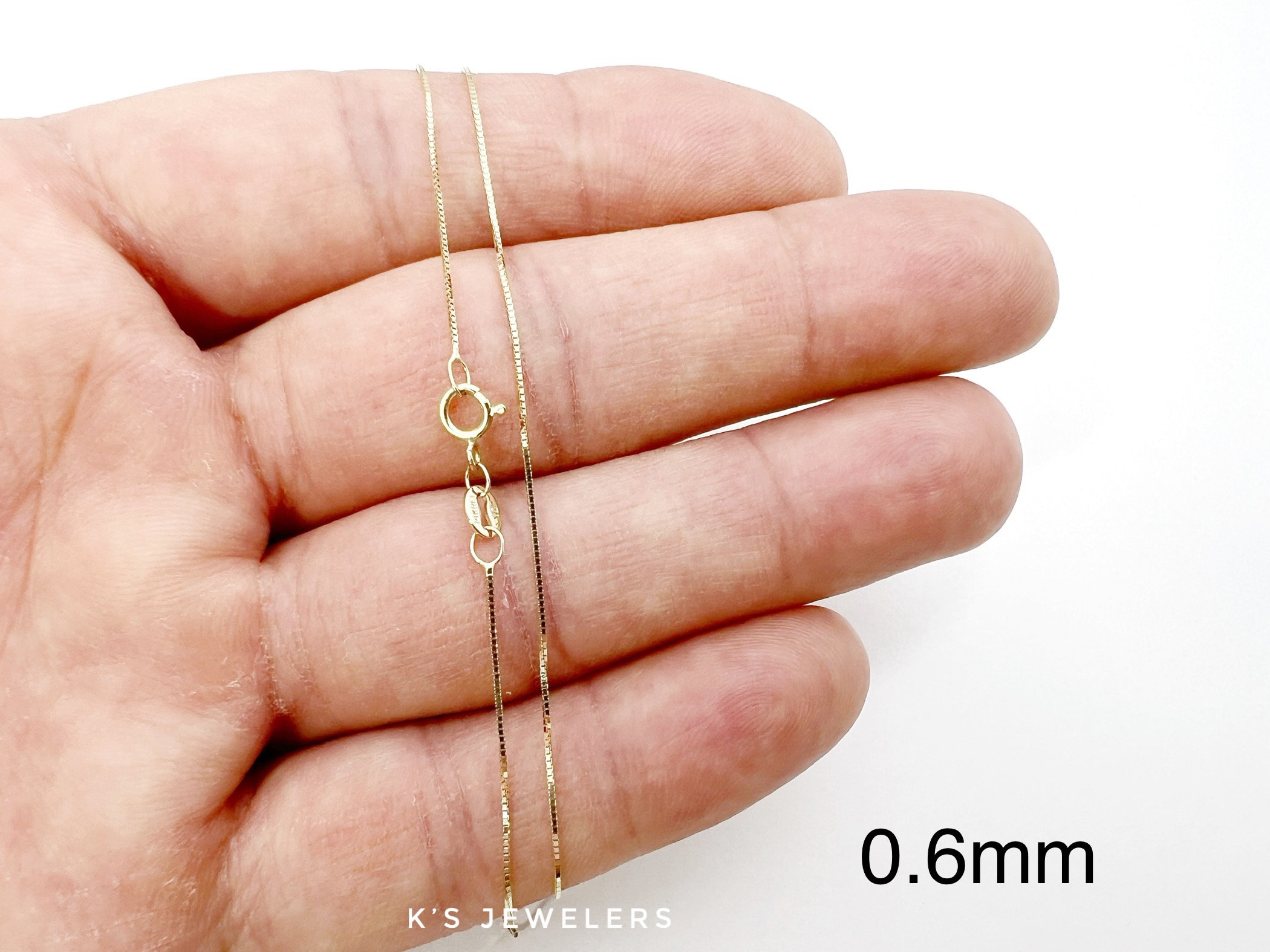 14K 1mm yellow gold Chain(20インチ) アパートメント