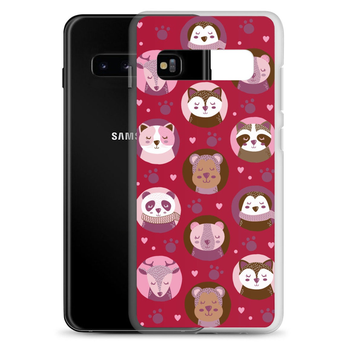 Cute Animals Phone Case Animal Cover fit for Samsung | Etsy
