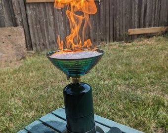 Fire bubbler Multicolored stainless steel / propane bubbles