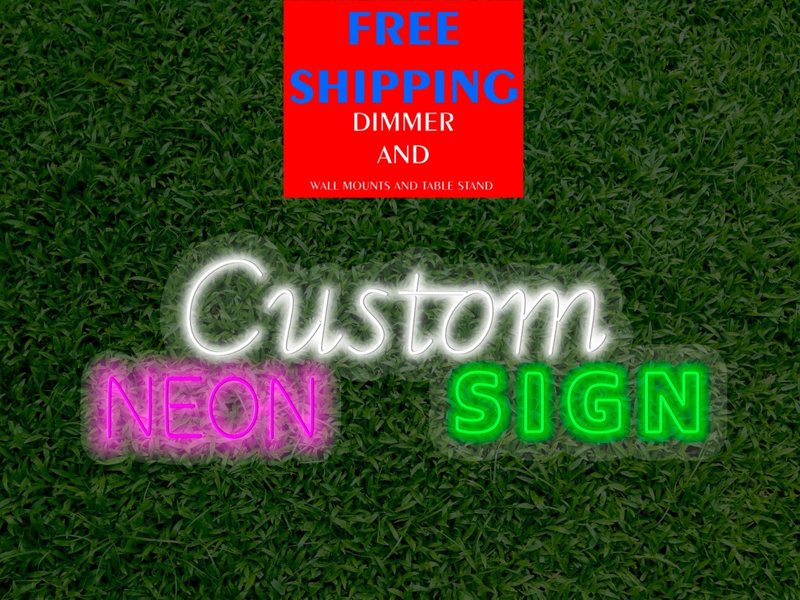 Custom neon sign name neon sign last name neon sign wedding Etsy