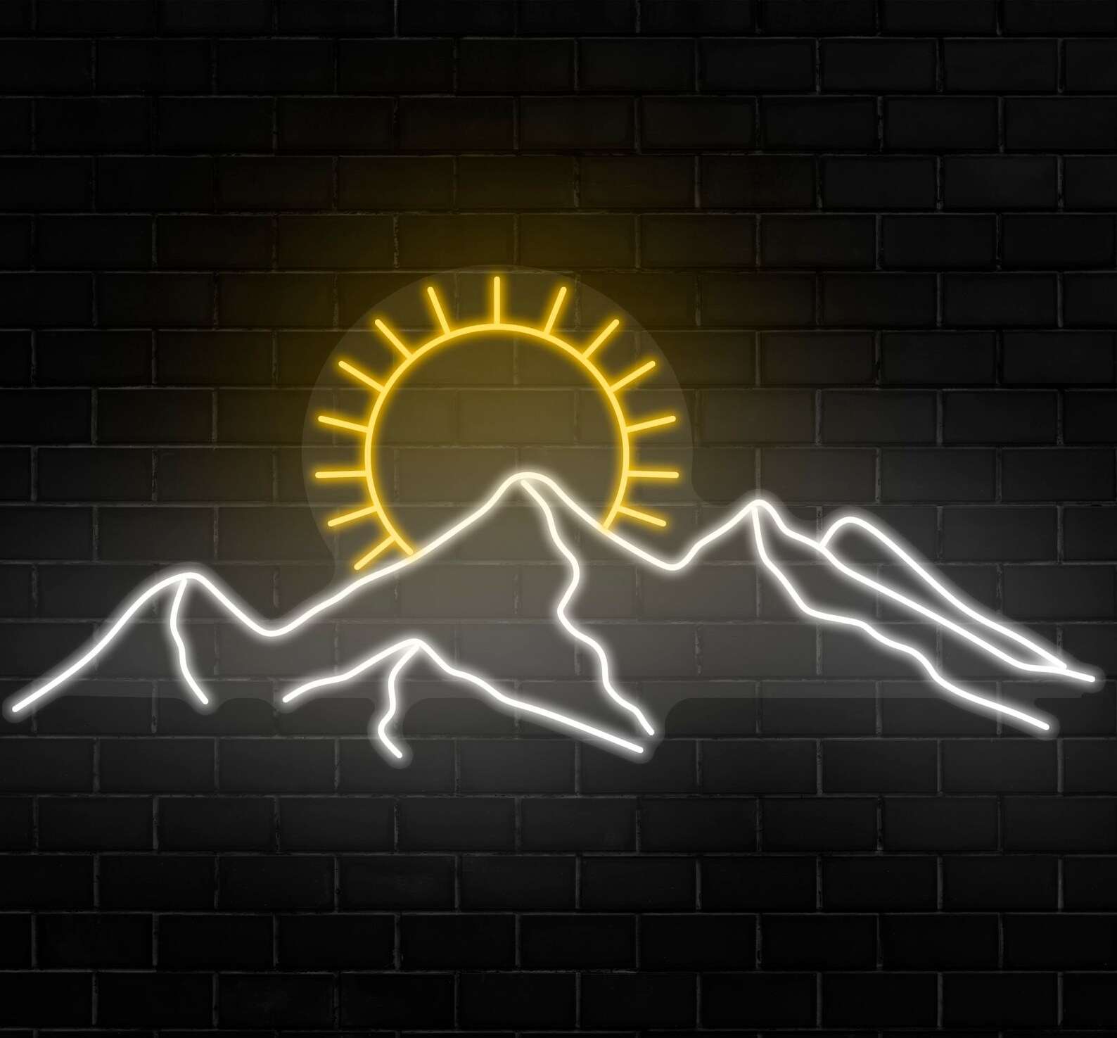 Mountains LED Neon Sign Wall Decor Wall Sign Neon Lights | Etsy