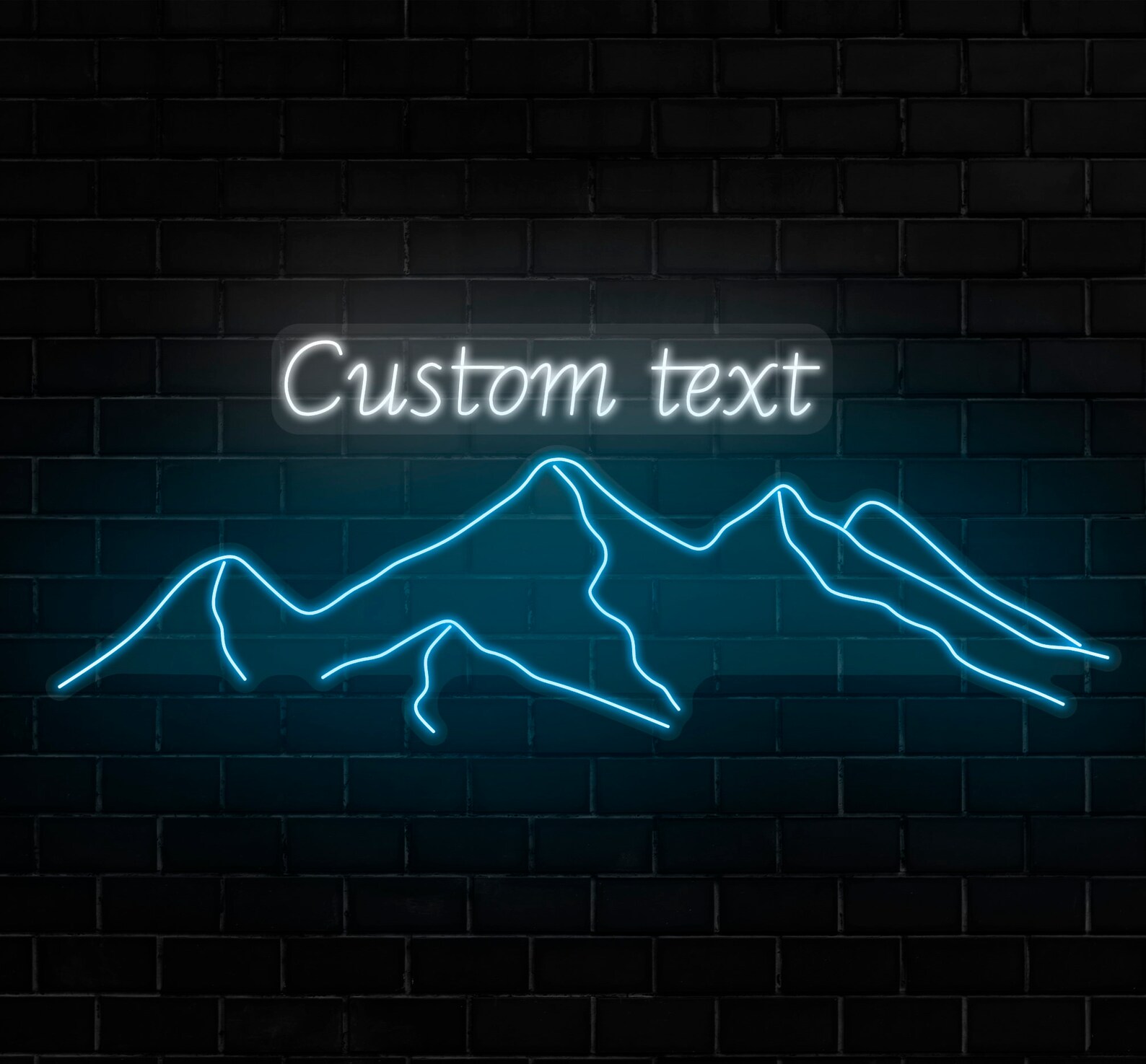 Mountains LED Neon Sign Wall Decor Wall Sign Neon Lights | Etsy