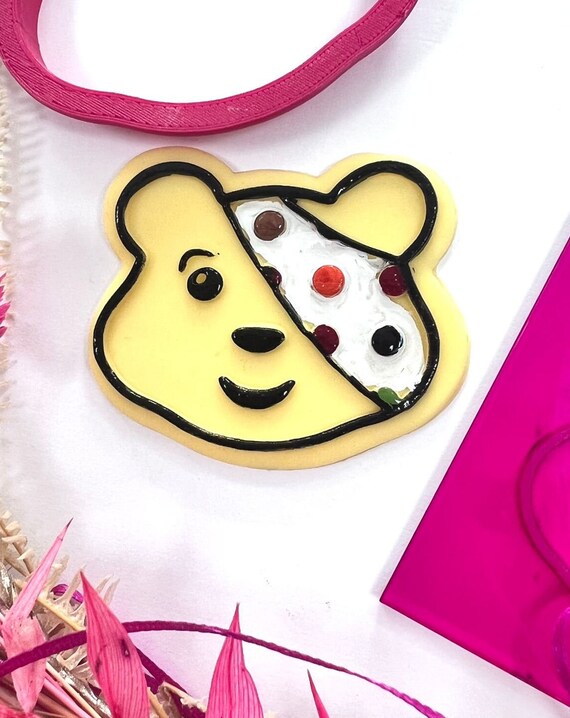 Pudsey Bear Face Embosser &amp; Cookie Cutter - Etsy