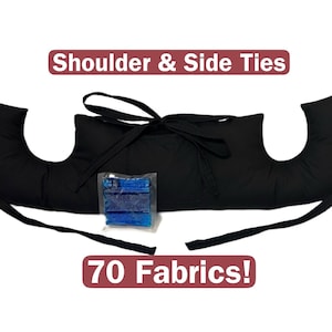 Adjustable Mastectomy Pillow & Gel Pk Long Hug Cushion Breast Cancer/Top Surgery/Heart/Hysterectomy Pillow Chest Mastectomy Gift 70 fabrics!