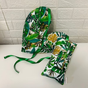 Green Leaves Large Mastectomy Pillow Post Surgery Recovery Pillow Heart Cushion Underarm Pillow Ice Pk Breast Surgery Gift + Seatbelt Pillow
