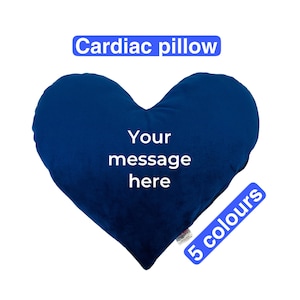 Personalised Heart Surgery Pillow Cardiac Pillow Heart Surgery Recovery Cushion Cough Cushion Post-Op Pillow Fleece Sternum Heart Pillow