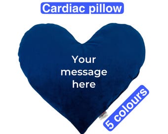 Personalised Heart Surgery Pillow Cardiac Pillow Heart Surgery Recovery Cushion Cough Cushion Post-Op Pillow Fleece Sternum Heart Pillow
