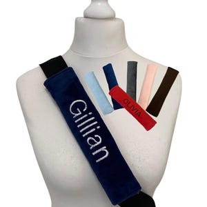 Super Soft Fleece Seatbelt Cover Pad Bag Strap Cover Seatbelt Pad Travel Gift Seatbelt Pillow Fully Lined Shoulder Pad Free Personalisation