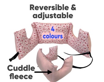 Adjustable & Reversible Mastectomy Pillow 4 Colours! Surgery Hug Pillow And Straps Top Surgery Breast Cancer Pillow Post Op Fleece + Fabric