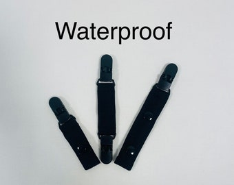 Black/White Waterproof Tubie Clip 3 Sizes - Single Double 2 Clips Catheter Drainbag Tube Clip Nephrostomy G Tube Clip line Clip Feeding Tube