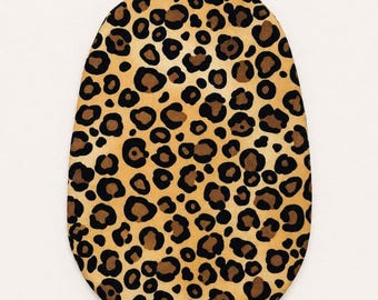 Leopard Print Cotton Stoma Bag Cover: Lined Ostomy Pouch with Envelope Opening Ostomy Cover Animal Print - Highest Quality!