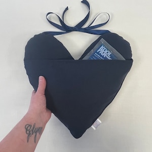 Large Navy Mastectomy Pillow Breast Cancer Top Surgery Pillow Heart Pillow Recovery Pillow Chest Surgery Heart Cushion Lumpectomy Pillow