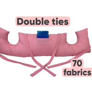 Adjustable Mastectomy Pillow & Gel Pk Long Hug Cushion Breast Cancer/Top Surgery/Heart/Hysterectomy Pillow Chest Mastectomy Gift 70 fabrics!