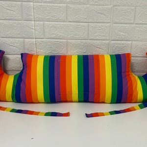 Rainbow Mastectomy Pillow Pocket & Gel Pk Fully Lined Transgender Cushion Breast Cancer Top Surgery Pillow Chest - Hysterectomy Trans Pillow