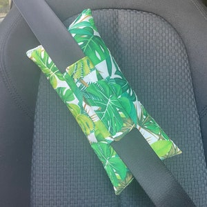 Large Seatbelt Pillow Padded Seatbelt Pillow Medical Chemo Port Pillow Seatbelt Cushion Cancer Leaves Design Seat Belt Gift Travel Pillow