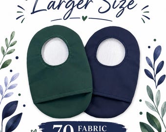 Larger Size Stoma Bag Cover - Softly Lined Ostomy Pouch Cover Colostomy Bag Ileostomy Envelope Opening Stoma Pouch - 70 Fabrics Patterns!