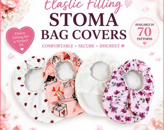 Elastic Hole Stoma Bag Cover - Secure Fit Softly Lined Ostomy Pouch Covering Colostomy Ileostomy Envelope Style Stoma Pouch Stretches To Fit