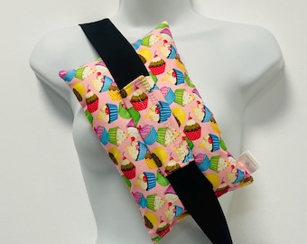XL Seatbelt Pillow Mastectomy / Breast Surgery Pillow Heart Surgery Cupcakes Seat Belt Pillow Cancer Gift Hysterectomy Cushion Period Cramps