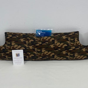 Camouflage Mastectomy Pillow Top Surgery Double Mastectomy Long Recovery Pillow Chest/Breast Surgery Camo Cushion Pocket & Gel Pack Comfy*