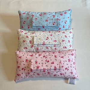 Cuscino per cintura di sicurezza chirurgica morbido di piccole/grandi dimensioni, cuscino per cintura di sicurezza imbottito con motivo floreale, cuscino per porta medica, cuscino per porta chemio, regalo per il cancro, cuscino per cintura di sicurezza
