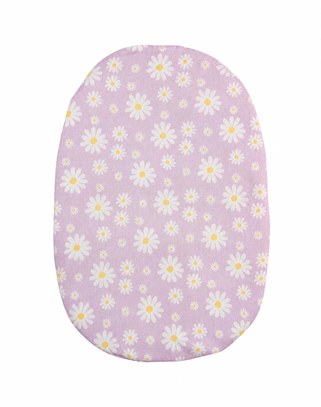 Lilac Daisies Cotton Stoma Bag Cover: Fully Lined Ostomy Pouch with Envelope Opening Highest Quality! Ladies Floral Stoma Bag