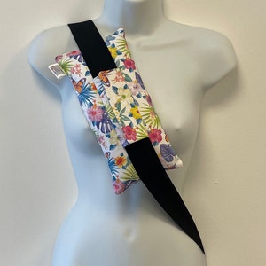 Butterfly Garden Large / Small Seatbelt Pillow Padded Pillow Medical Chemo Port Pillow Seatbelt Cushion Cancer Seat Belt Gift Travel Pillow