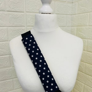 High Quality Seatbelt Cover Seatbelt Pad Travel Gift Seatbelt Cover Pad Seatbelt Pillow Car Cushion Fully Lined - Navy Stars Car Belt Pad