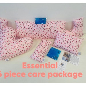 70 Fabrics! Mastectomy / Post-Op Care Package Breast Surgery Recovery Care Gift Heart Pillow-Seatbelt Pillow- Top Surgery Hysterectomy Set