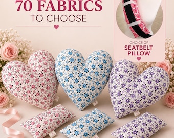 2pc Mastectomy Set + Seatbelt Pillow Surgery Recovery Top Surgery Lumpectomy 70 Fabrics inc Luxury Options Post-Op Mastectomy Heart Pillow