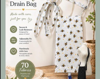 Adjustable Kidney Drain Bag Cover Nephrostomy Urine Bag Cover Waterproof Medical Bag Catheter Bag Foley Catheter 70 Fabrics - 2 Sizes