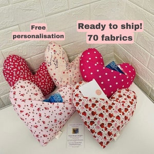 Mastectomy/Lumpectomy Pillow Pocket + Ice Pk Surgery Recovery Pillow Lined Post-Op Heart Pillow 70 fabrics! Free Embroidered Personalisation