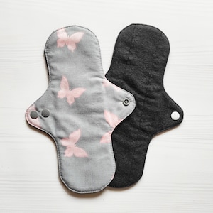 Butterfly Reusable Cloth Pad: Organic Cotton Flannel Sanitary Napkin