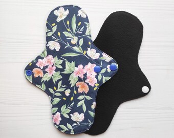 Lingette en coton à fleurs : flanelle biologique réutilisable, zéro déchet
