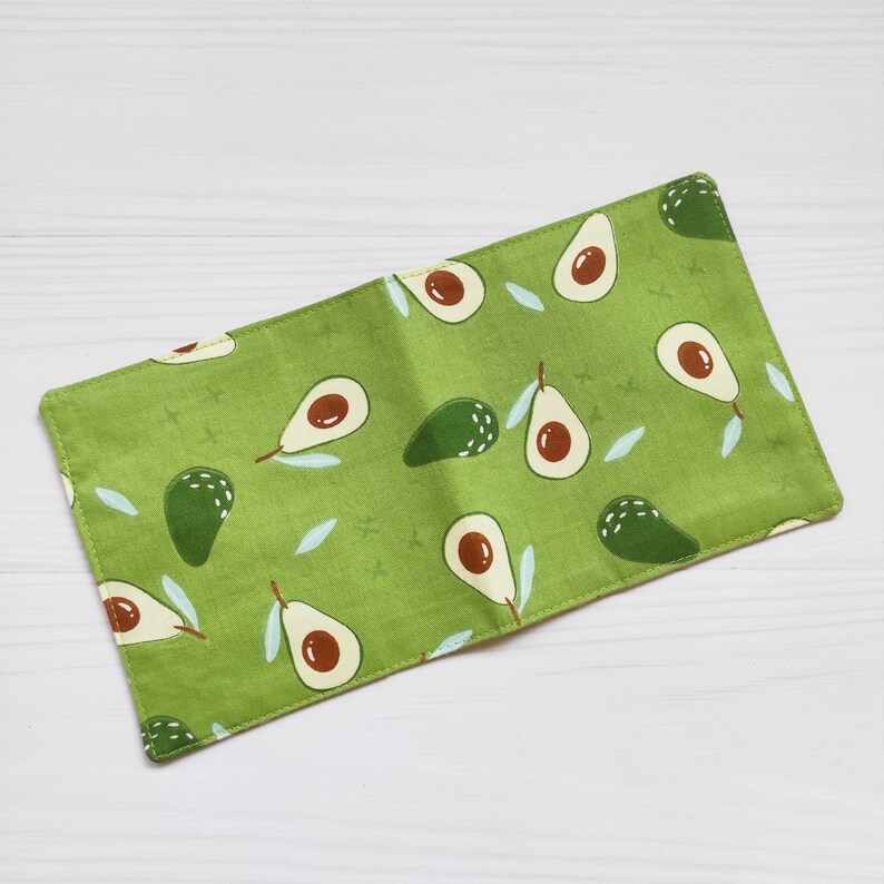 Feminine Hygiene Organizer With Avocado. Panty Liners Holder. Cotton