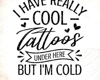 Coole tatoeages SVG, cadeau tatoeëerder (digitale download)