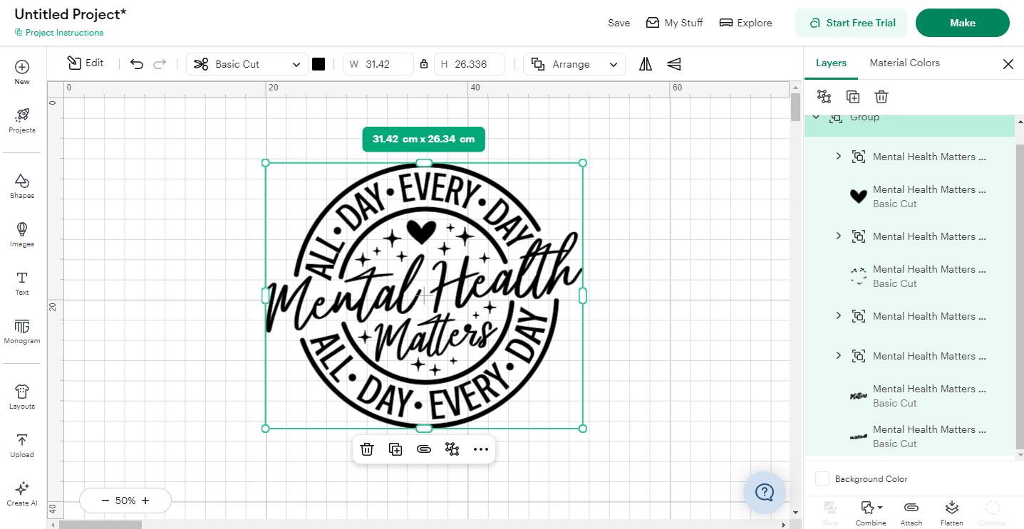 Mental Health Matters SVG : Motivational Awareness Design, Cut Files ...