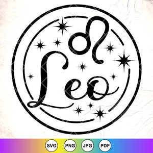 Zodiac Signs SVG, Leo SVG, Zodiac Symbolen SVG, dierenriem cadeau, Sterrenbeeld Teken SVG, Astrologie Tekenen SVG, Instant Download Bestanden voor Cricut