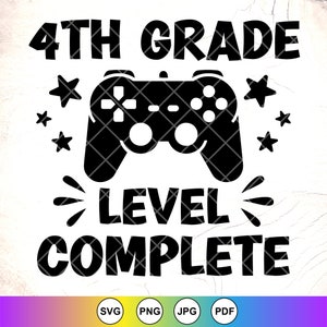 4e leerjaar voltooid SVG, 4e leerjaar afstuderen svg, laatste dag van school SVG, 4e leerjaar shirt svg, afgestudeerde, onmiddellijke downloadbestanden voor Cricut