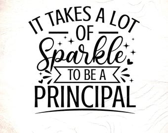 Sparkle Director SVG: Regalo de agradecimiento, Diseño para el personal escolar, Archivos de corte Cricut, Descarga digital