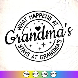 Was bei Oma passiert, bleibt bei Oma SVG, beste Oma aller Zeiten SVG, Oma Shirt, Oma Geschenke svg, Instant Download-Dateien für Cricut