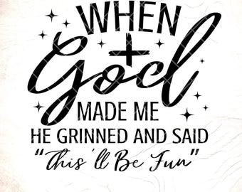 Funny Christian Sarcastic Gift SVG, Religious Humor ,Cut File (Digital Download)