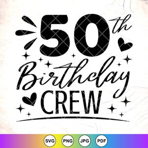 50e verjaardag bemanning SVG, 50e verjaardag Svg, 50 jaar oude Svg, grappig verjaardagscadeau, 50e verjaardag koningin svg, Instant Download bestanden voor Cricut