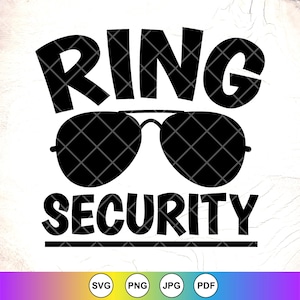 Anillo de seguridad SVG, Novia Svg, Fiesta de bodas Svg, Fiesta nupcial Svg, Anillo de niño Svg, Portador de anillos Svg, Matrimonio Svg, Archivos de descarga instantánea para Cricut