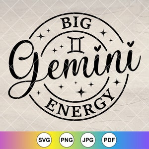 Grote Gemini energie SVG, sterrenbeeld SVG, astrologische SVG, astrologie SVG, geloof SVG, sterrenbeeld tekenen SVG, instant download bestanden voor Cricut