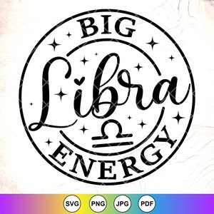 Grote Weegschaal energie SVG, sterrenbeeld SVG, astrologische SVG, astrologie SVG, geloof SVG, sterrenbeeld tekenen SVG, instant download bestanden voor Cricut